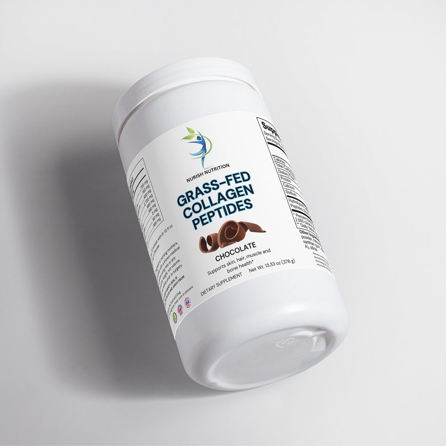 Grass-Fed Collagen Peptides Powder Chocolate