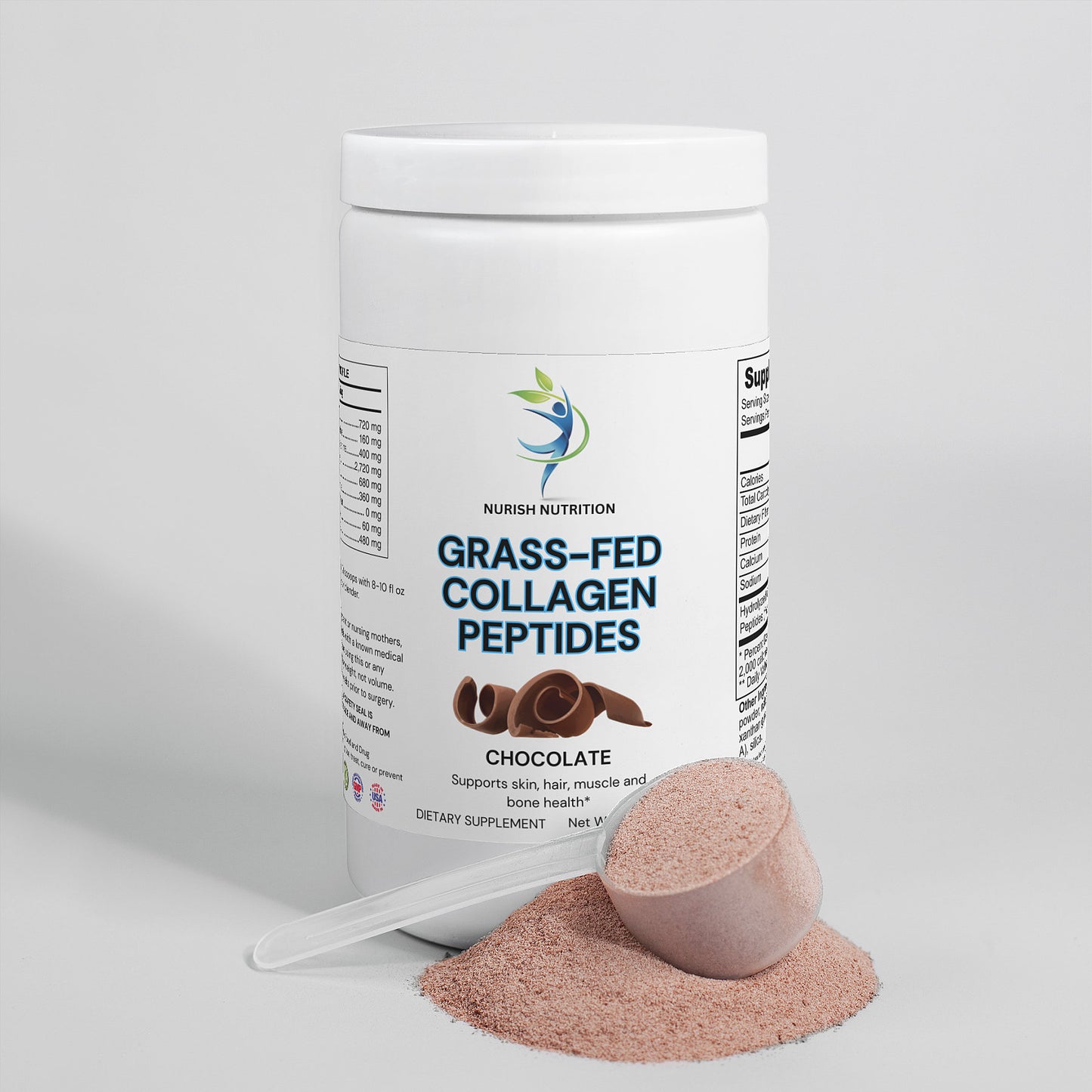 Grass-Fed Collagen Peptides Powder Chocolate