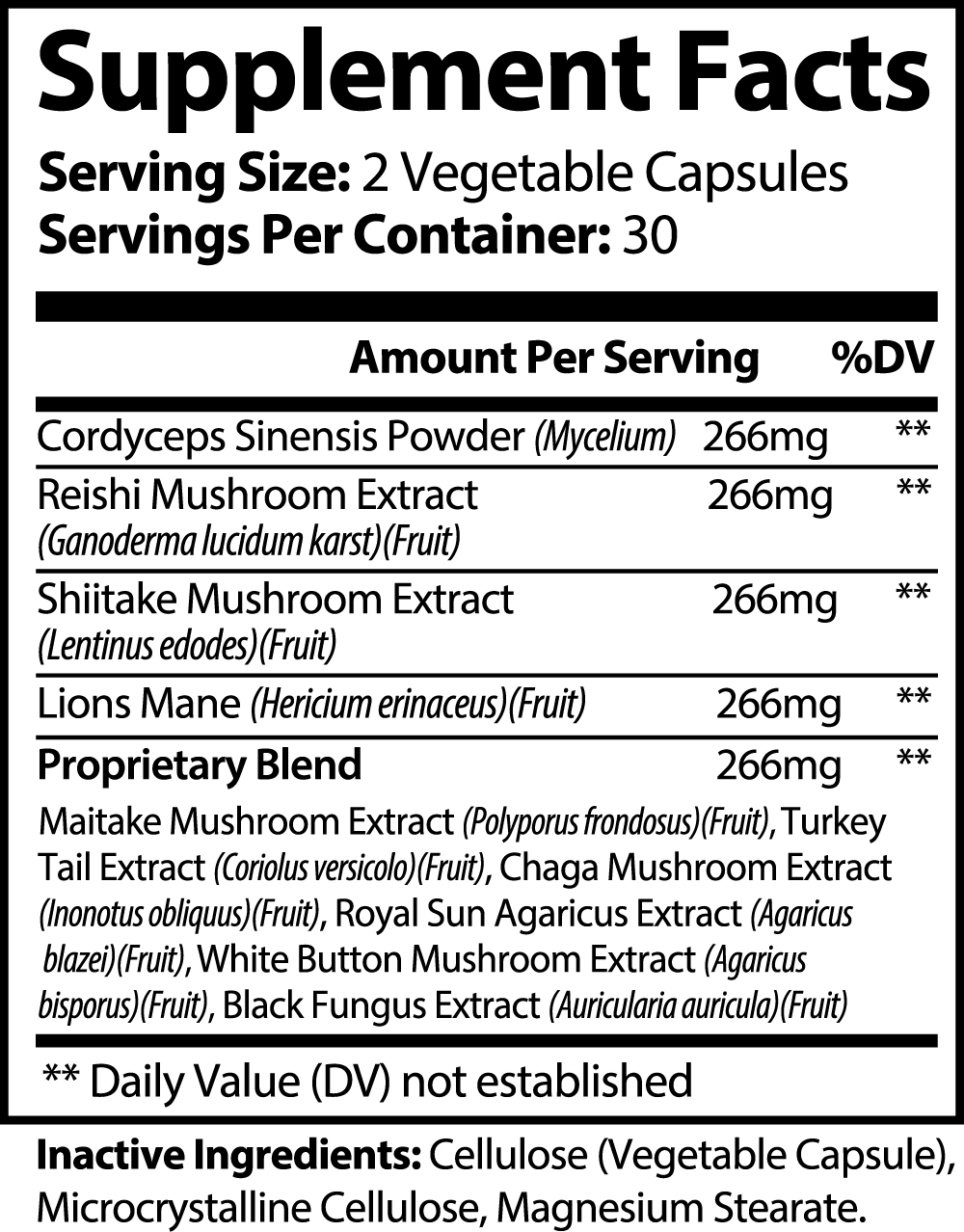 Mushroom Complex 10X